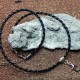 Braided leather cord necklace
