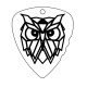 Choice of metal and thickness / Engraved / Owl