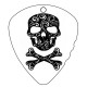 Choice of metal and thickness / Engraved / Skull 1