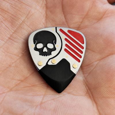 Rogers Skull / Black Ultem / Stainless Steel